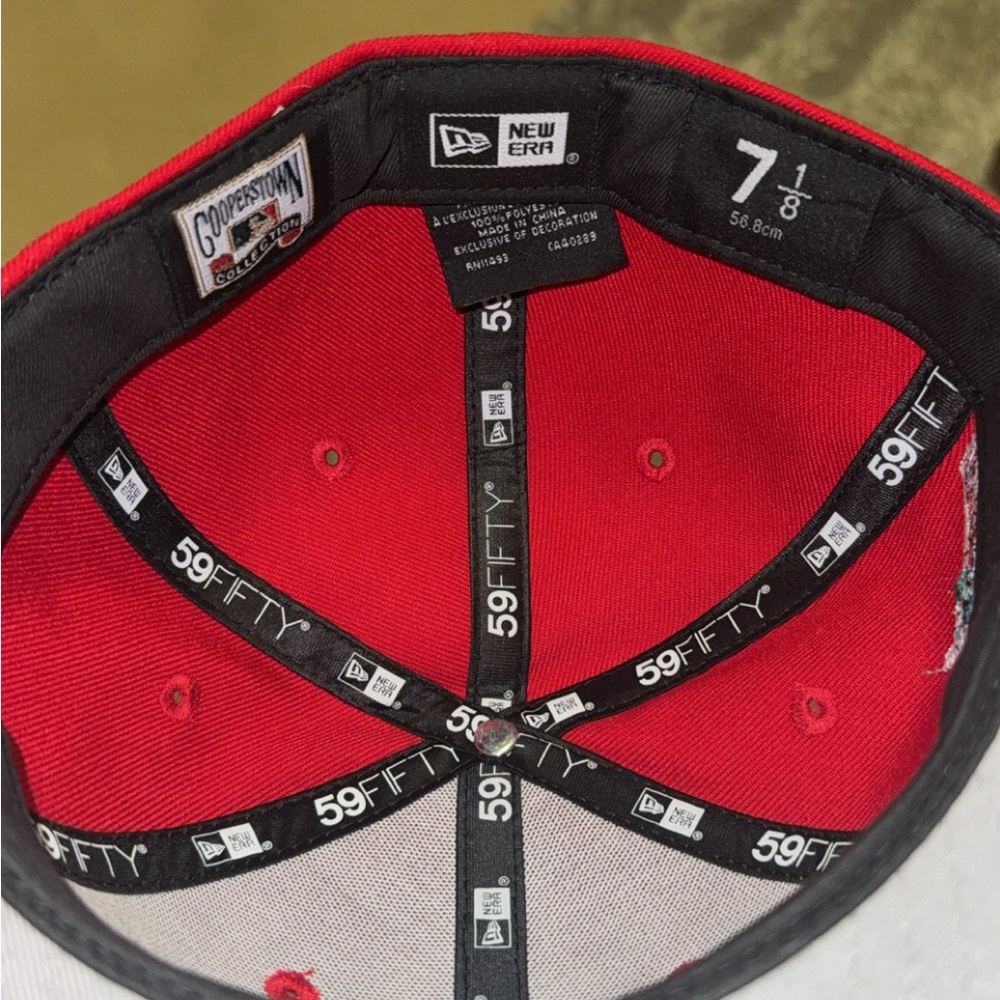 New Era 59FIFTY Red and Black Cap